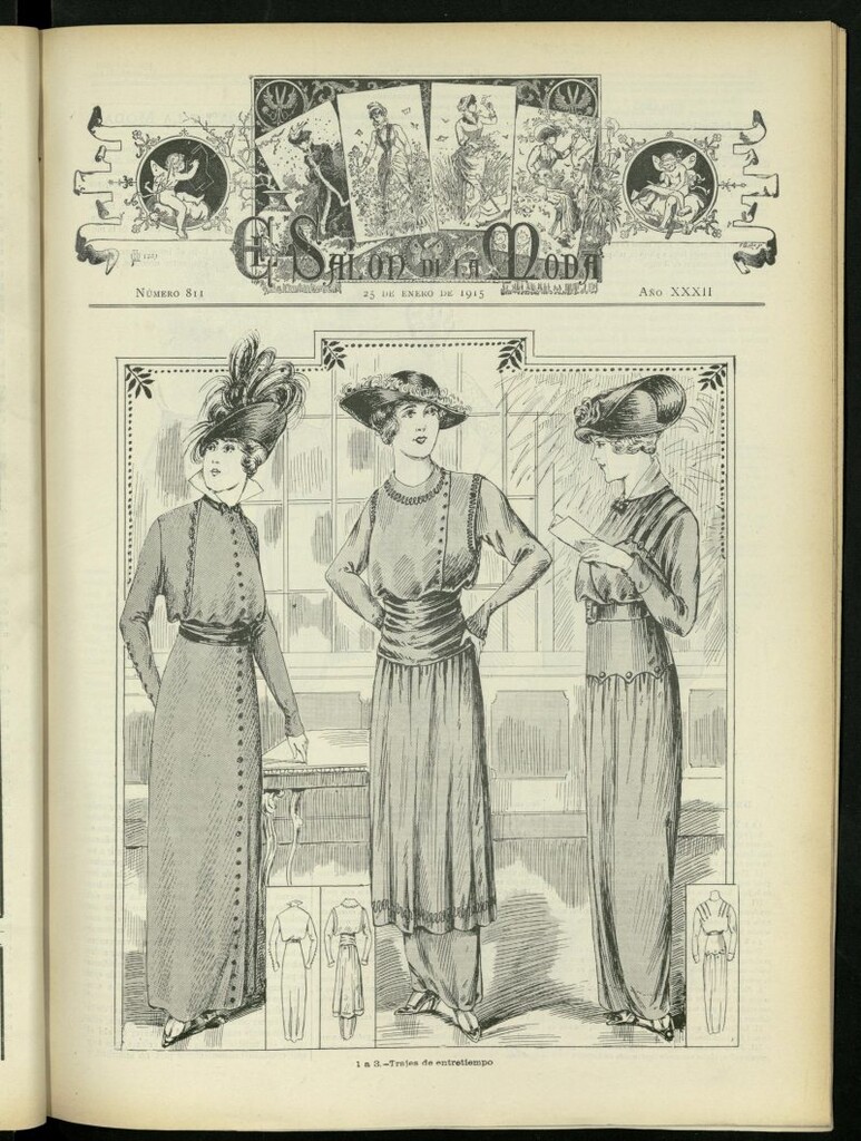 Miniatura de El Salón de la Moda : periódico quincenal indispensable para las familias, del 25 de enero de 1915, nº 811