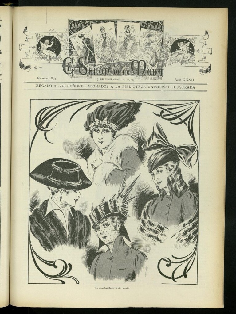 Miniatura de El Salón de la Moda : periódico quincenal indispensable para las familias, del 13 de diciembre de 1915, nº 834