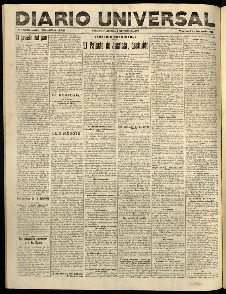 Miniatura de Diario Universal del 4 de mayo de 1915