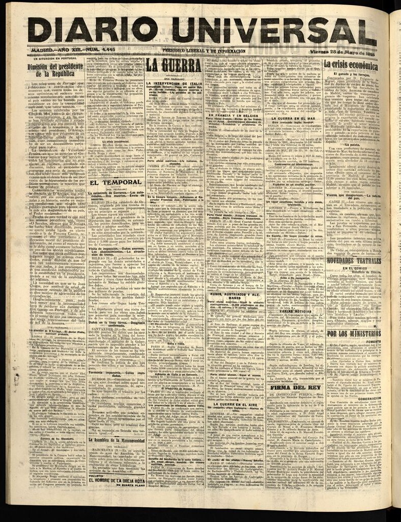 Miniatura de Diario Universal del 28 de mayo de 1915