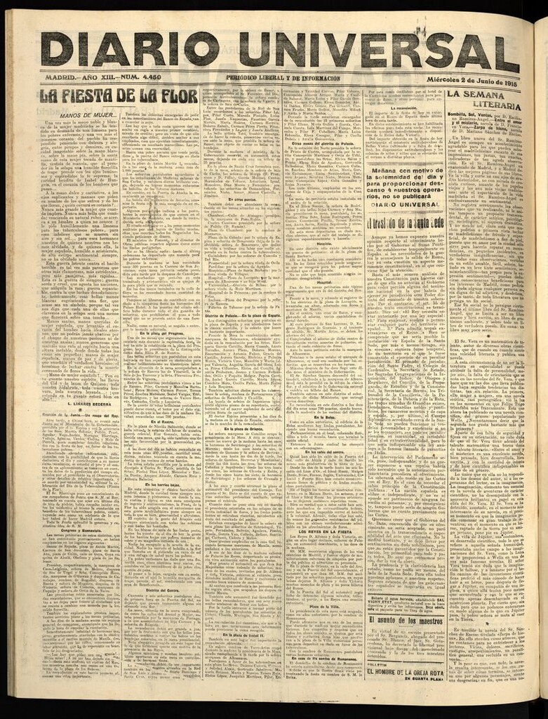 Miniatura de Diario Universal del 2 de junio de 1915