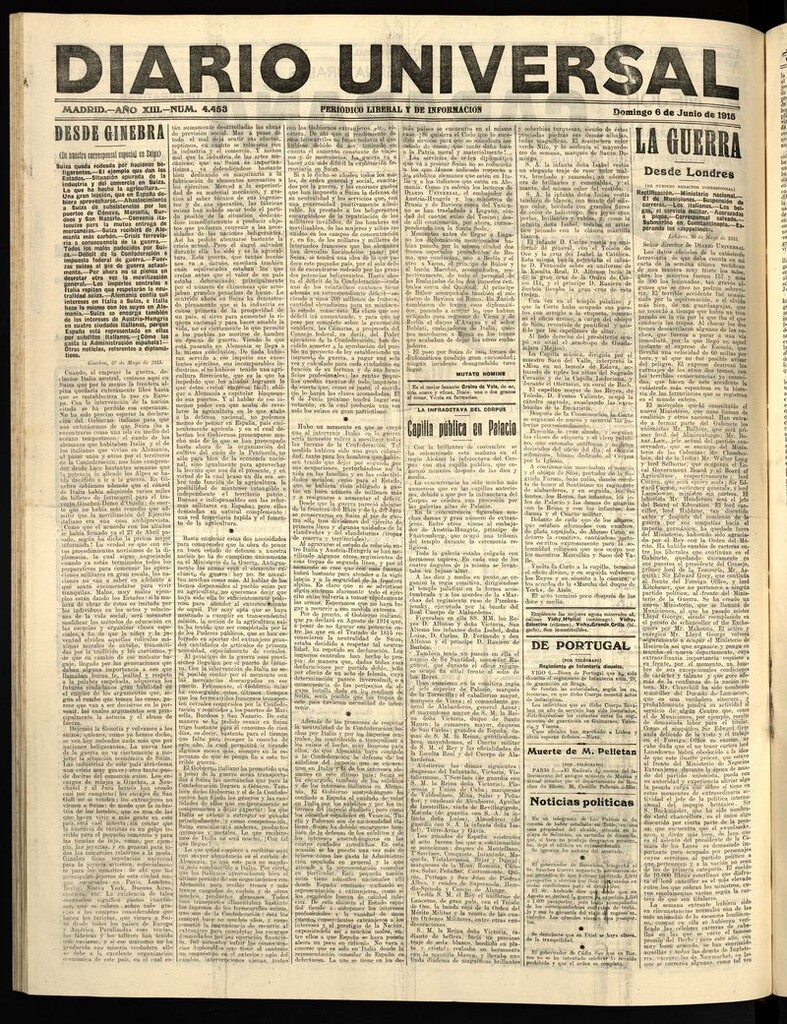 Miniatura de Diario Universal del 6 de junio de 1915