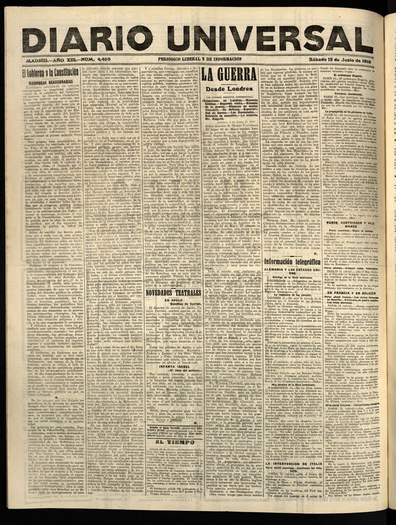 Miniatura de Diario Universal del 12 de junio de 1915