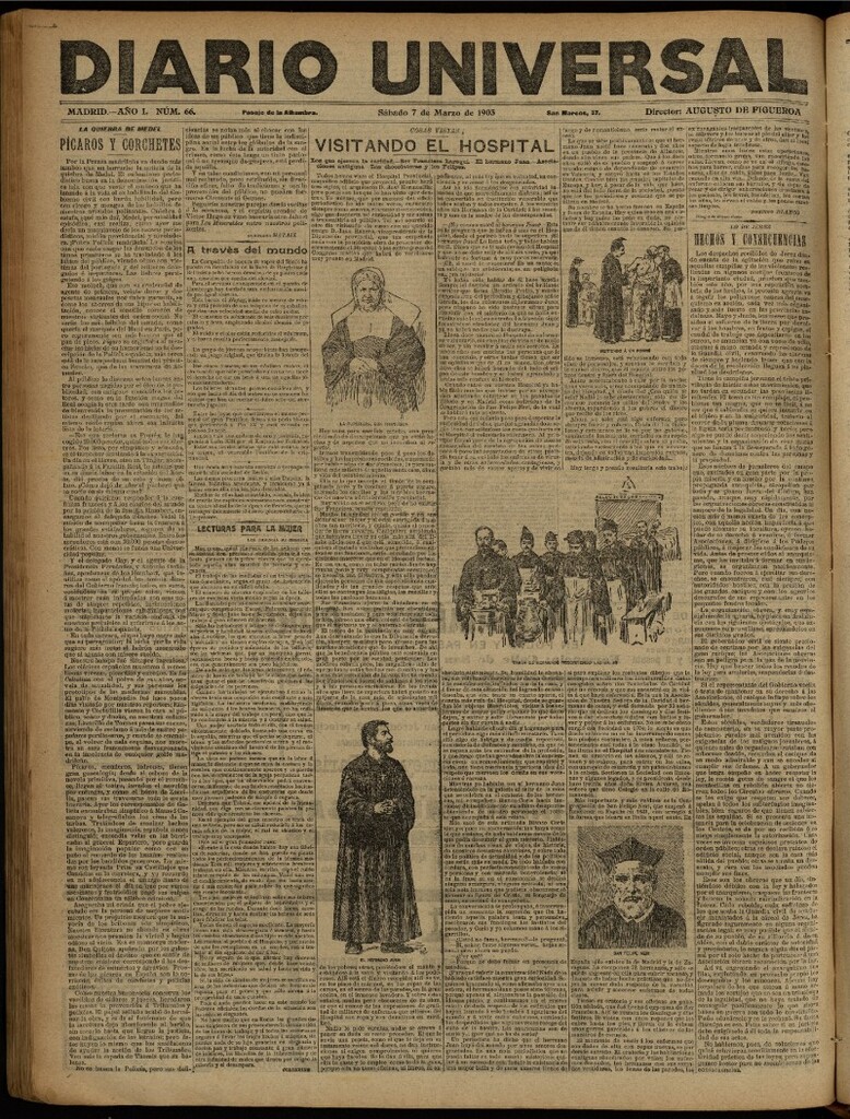 Miniatura de Diario Universal del 7 de marzo de 1903, edición de noche
