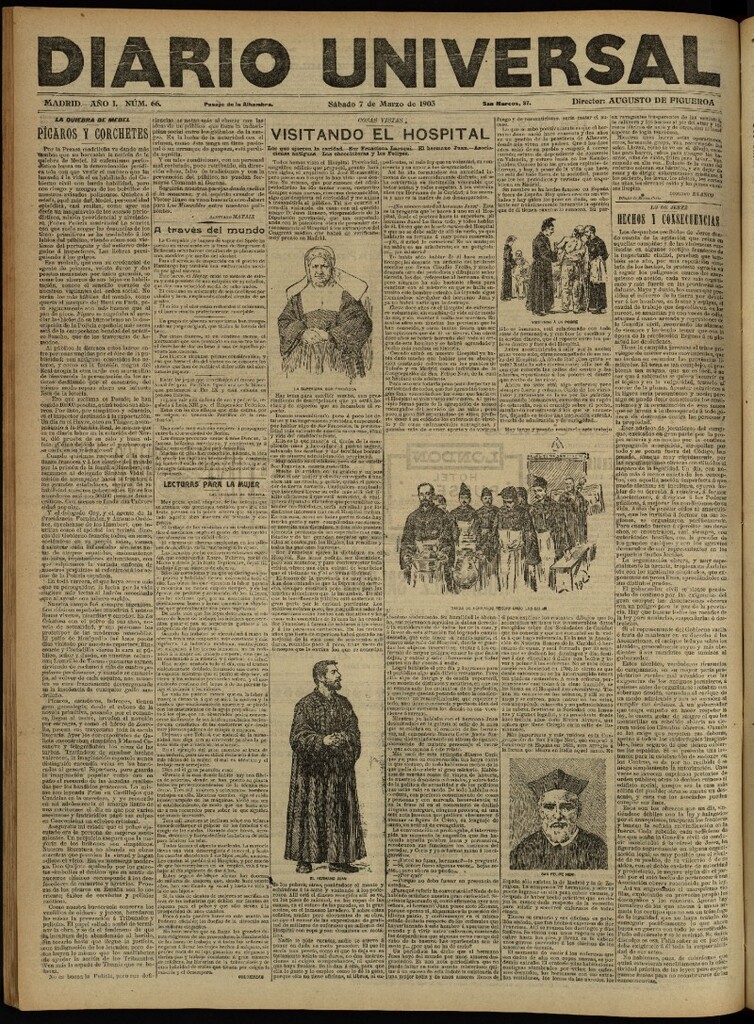 Miniatura de Diario Universal del 7 de marzo de 1903, edición de tarde
