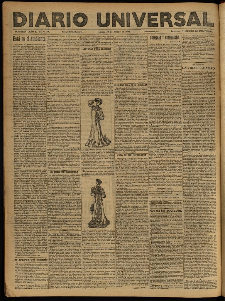 Miniatura de Diario Universal del 30 de marzo de 1903, edición de tarde