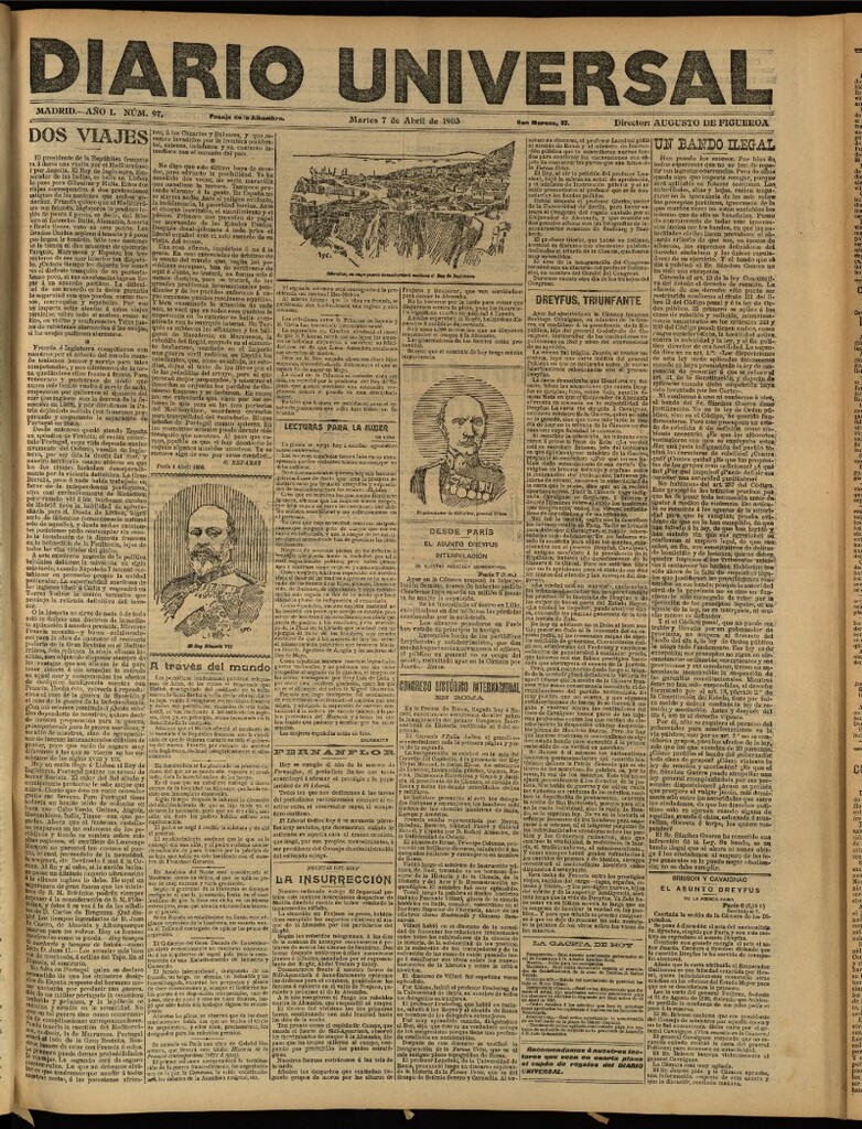 Miniatura de Diario Universal del 7 de abril de 1903, edición de tarde