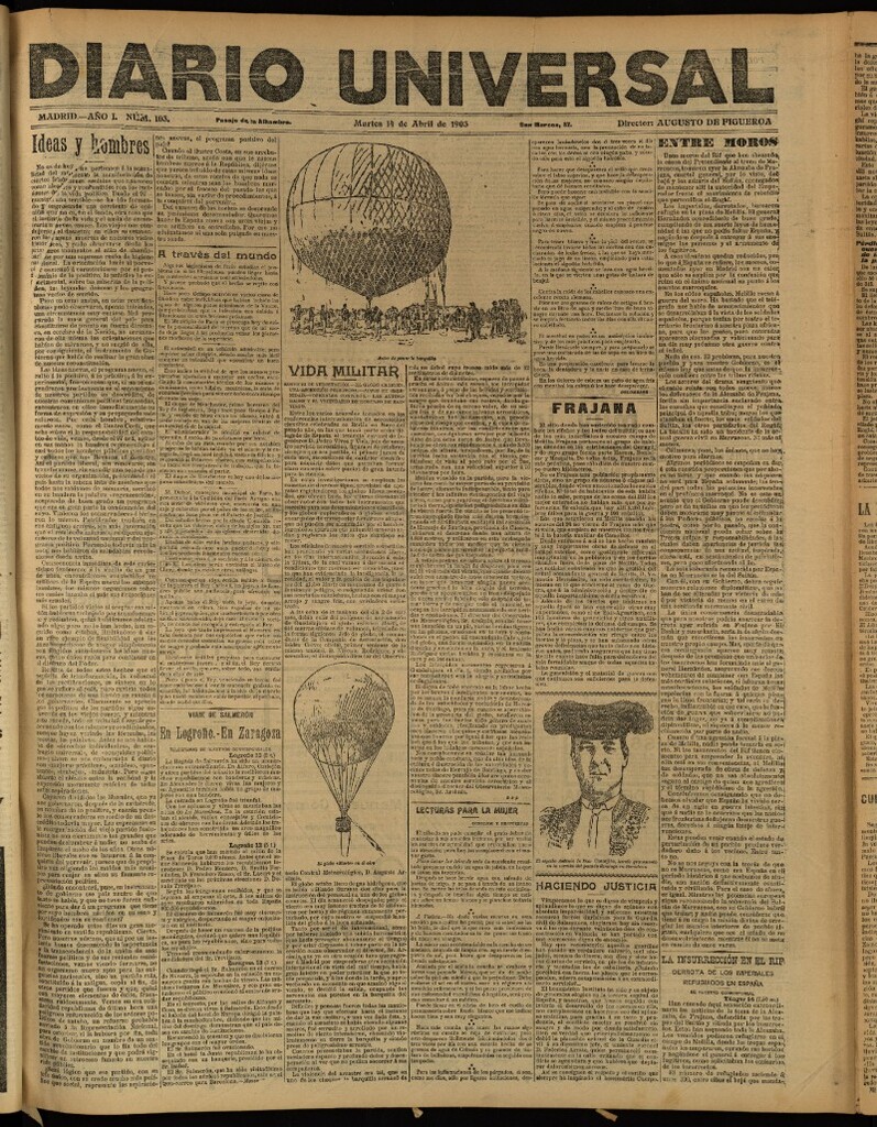 Miniatura de Diario Universal del 14 de abril de 1903, edición de tarde
