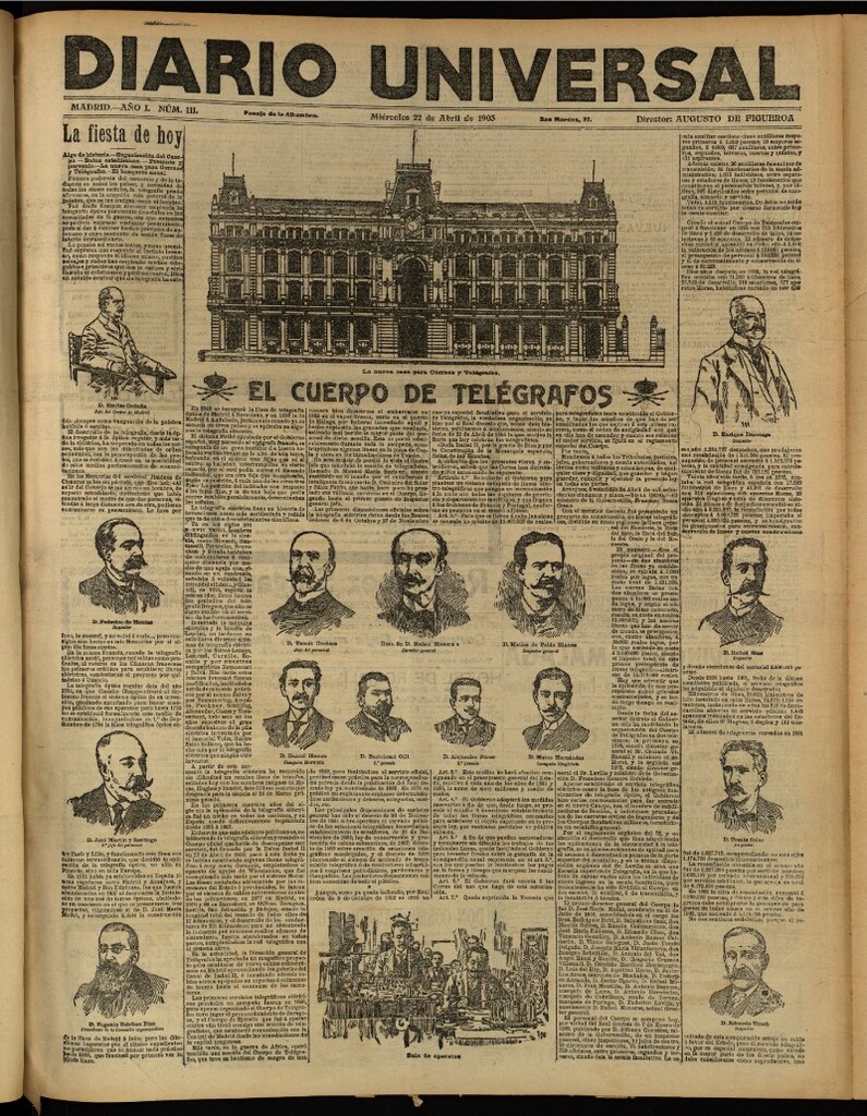 Miniatura de Diario Universal del 22 de abril de 1903, edición de tarde