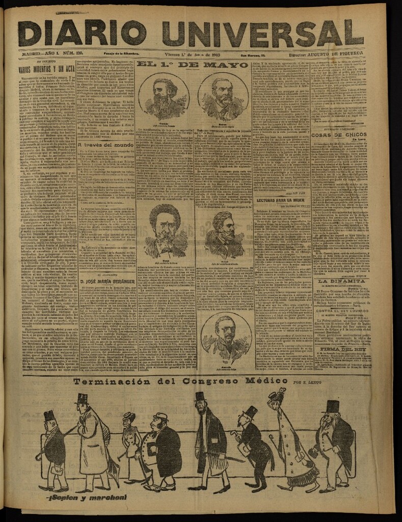 Miniatura de Diario Universal del 1 de mayo de 1903, edición de noche