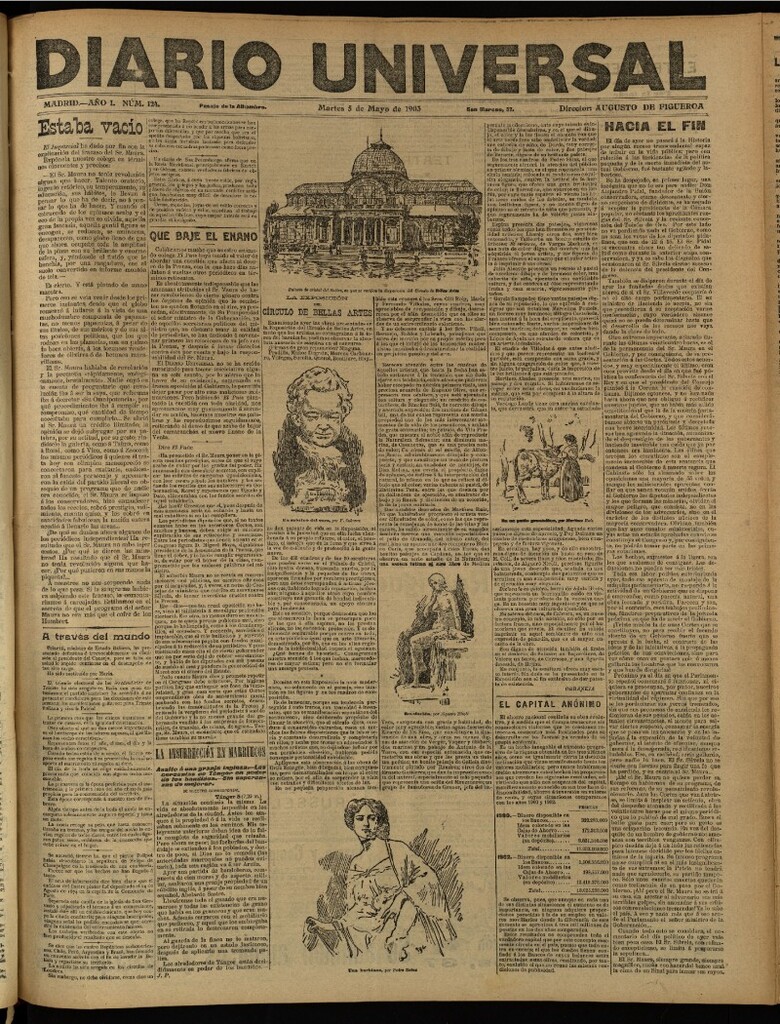 Miniatura de Diario Universal del 5 de mayo de 1903, edición de tarde