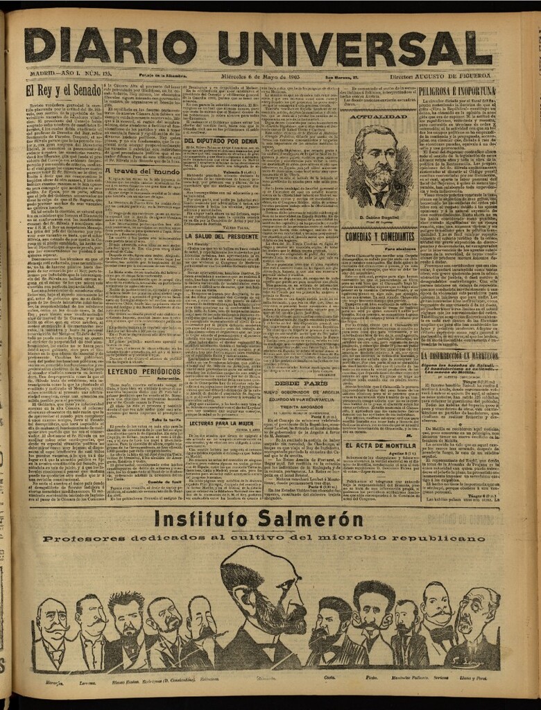 Miniatura de Diario Universal del 6 de mayo de 1903, edición de tarde