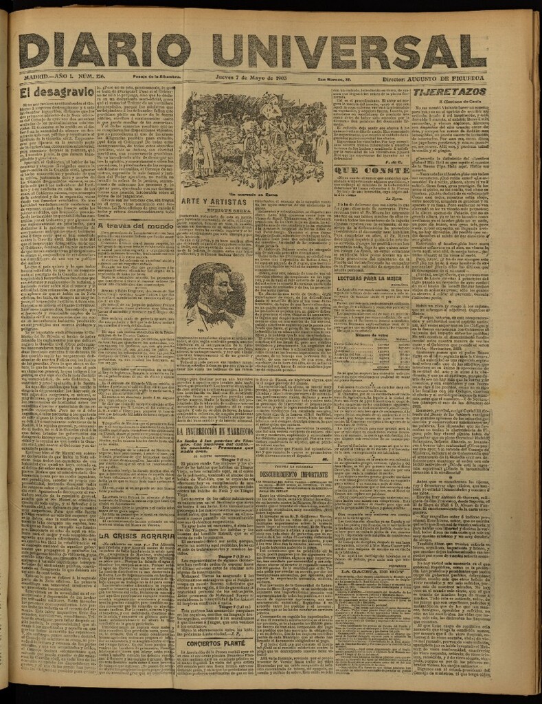 Miniatura de Diario Universal del 7 de mayo de 1903, edición de noche
