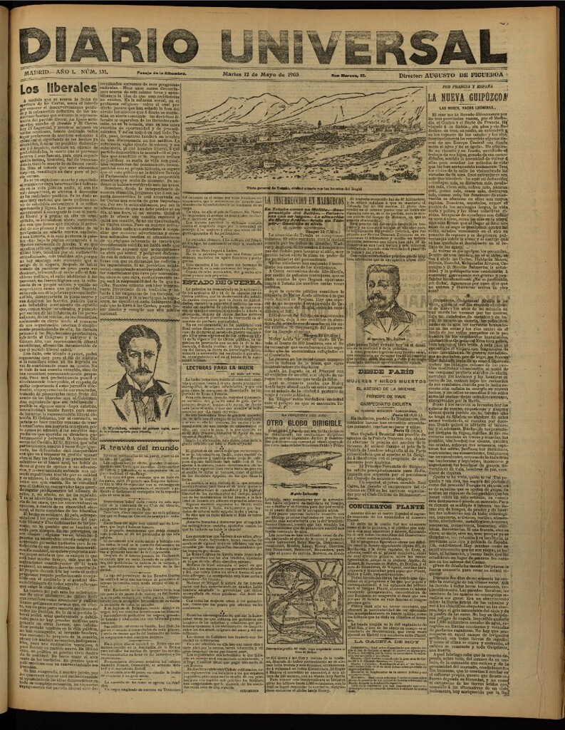 Miniatura de Diario Universal del 12 de mayo de 1903, edición de noche