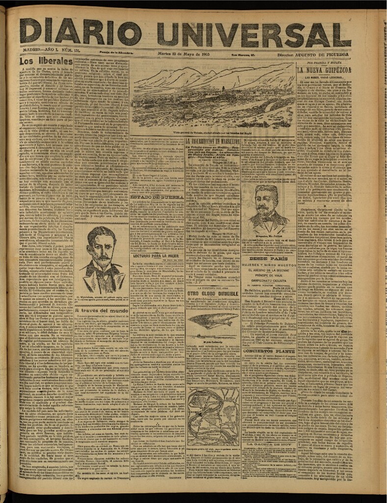 Miniatura de Diario Universal del 12 de mayo de 1903, edición de tarde