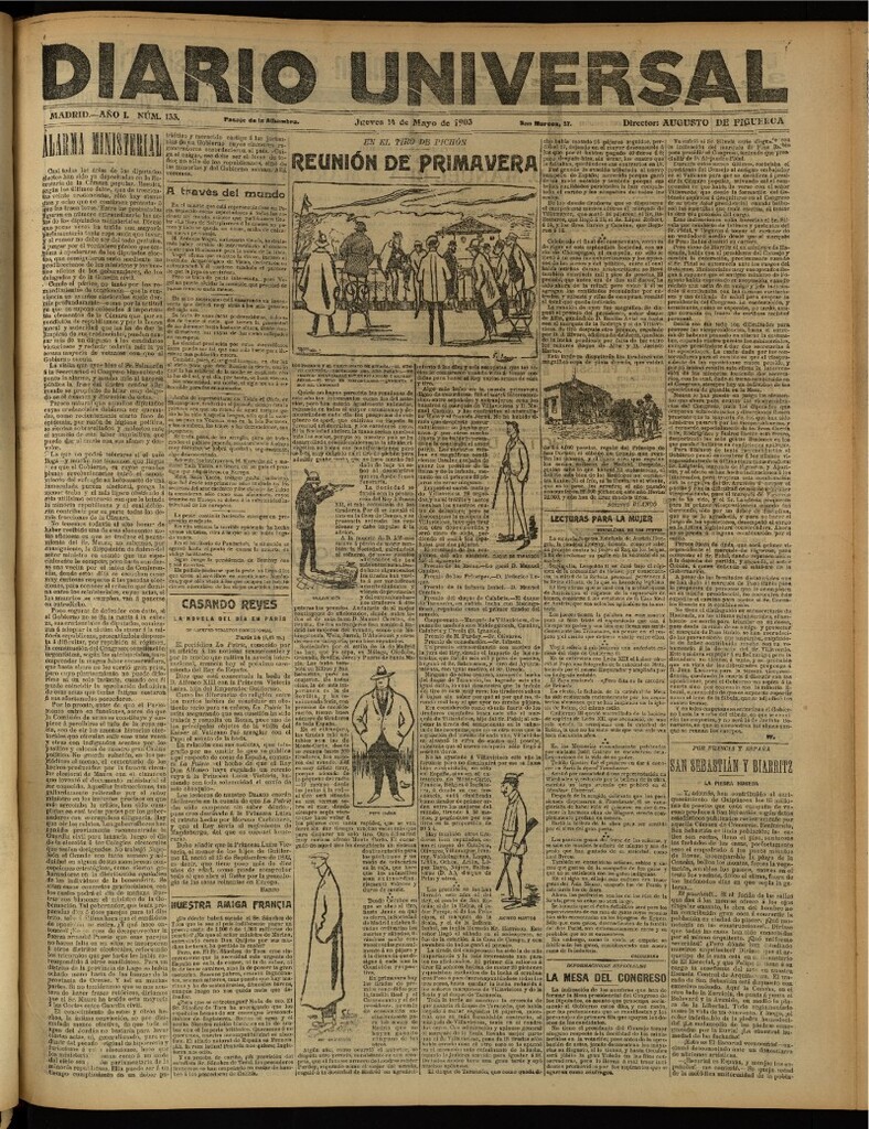 Miniatura de Diario Universal del 14 de mayo de 1903, edición de tarde