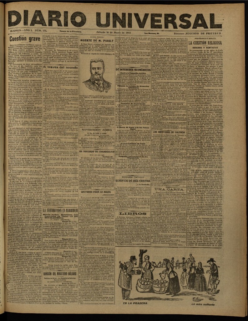 Miniatura de Diario Universal del 16 de mayo de 1903, edición de noche