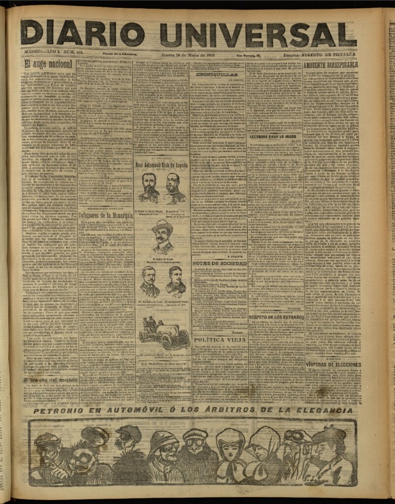 Miniatura de Diario Universal del 26 de mayo de 1903, edición de tarde