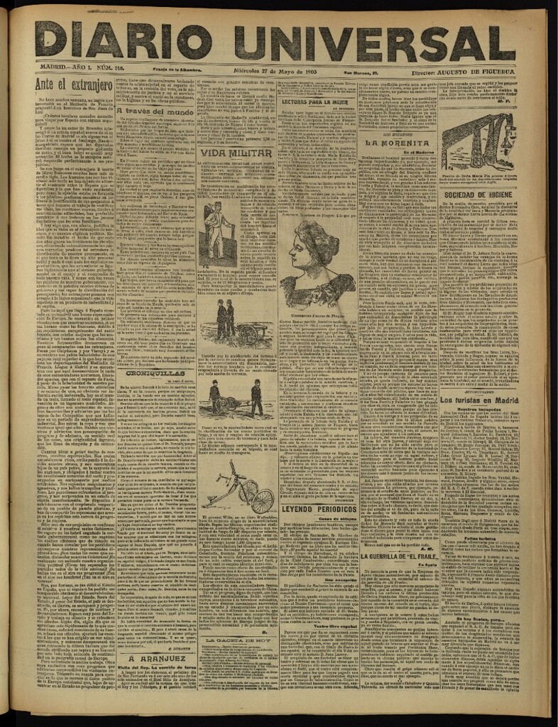 Miniatura de Diario Universal del 27 de mayo de 1903, edición de noche