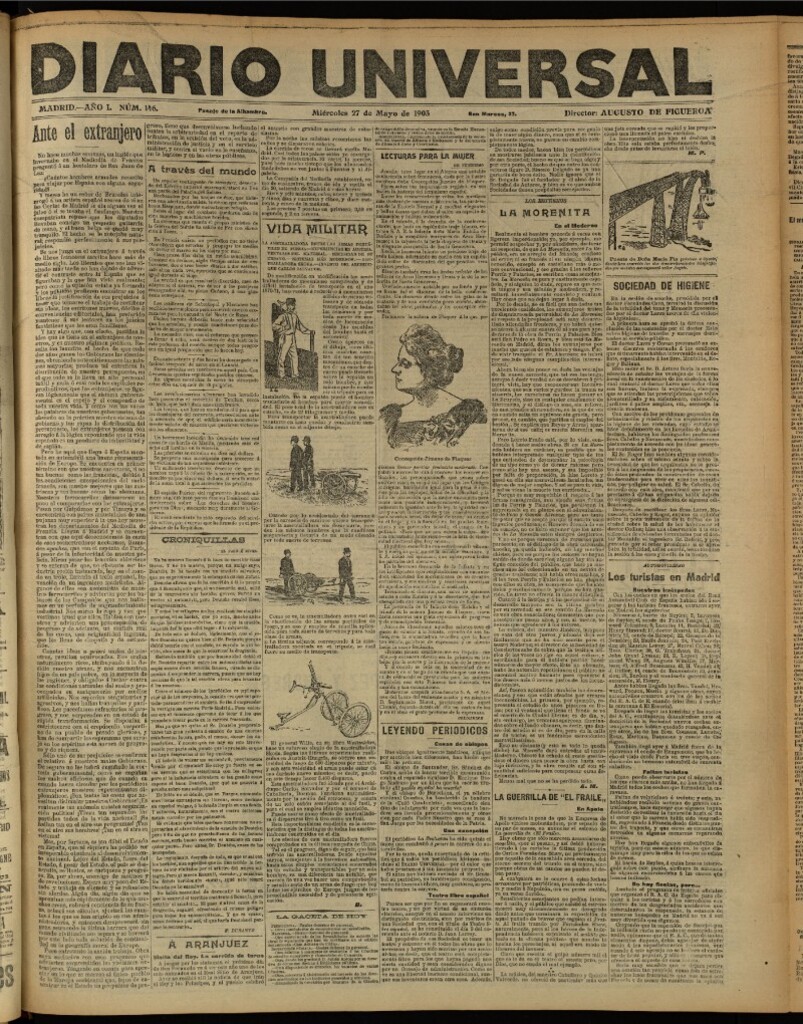 Miniatura de Diario Universal del 27 de mayo de 1903, edición de tarde