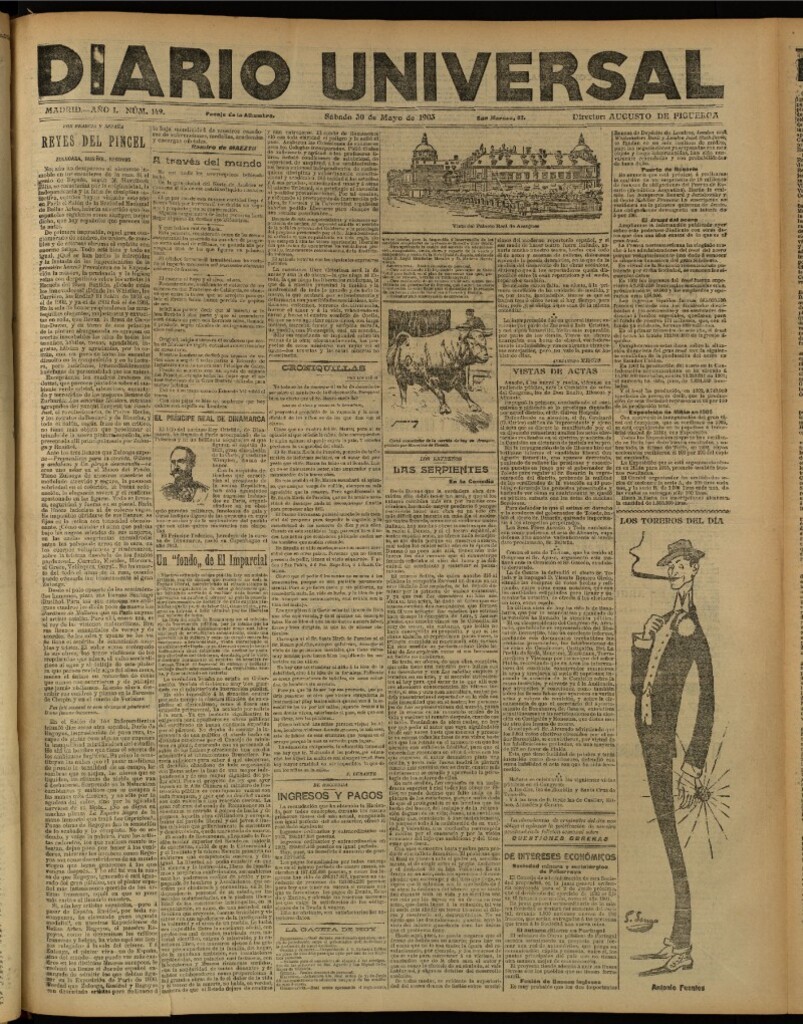 Miniatura de Diario Universal del 30 de mayo de 1903, edición de tarde