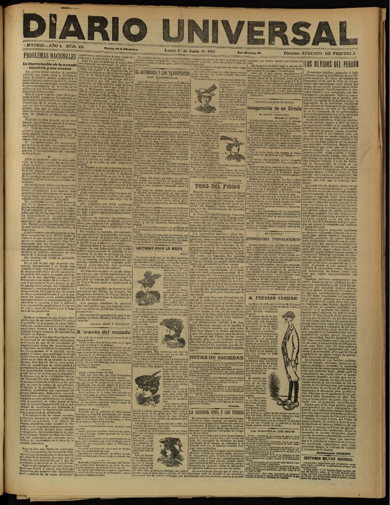 Miniatura de Diario Universal del 1 de junio de 1903, edición de noche