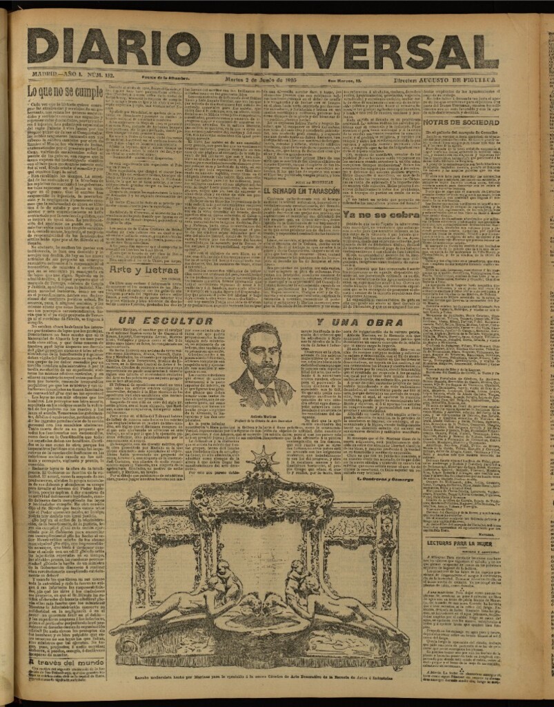 Miniatura de Diario Universal del 2 de junio de 1903, edición de tarde