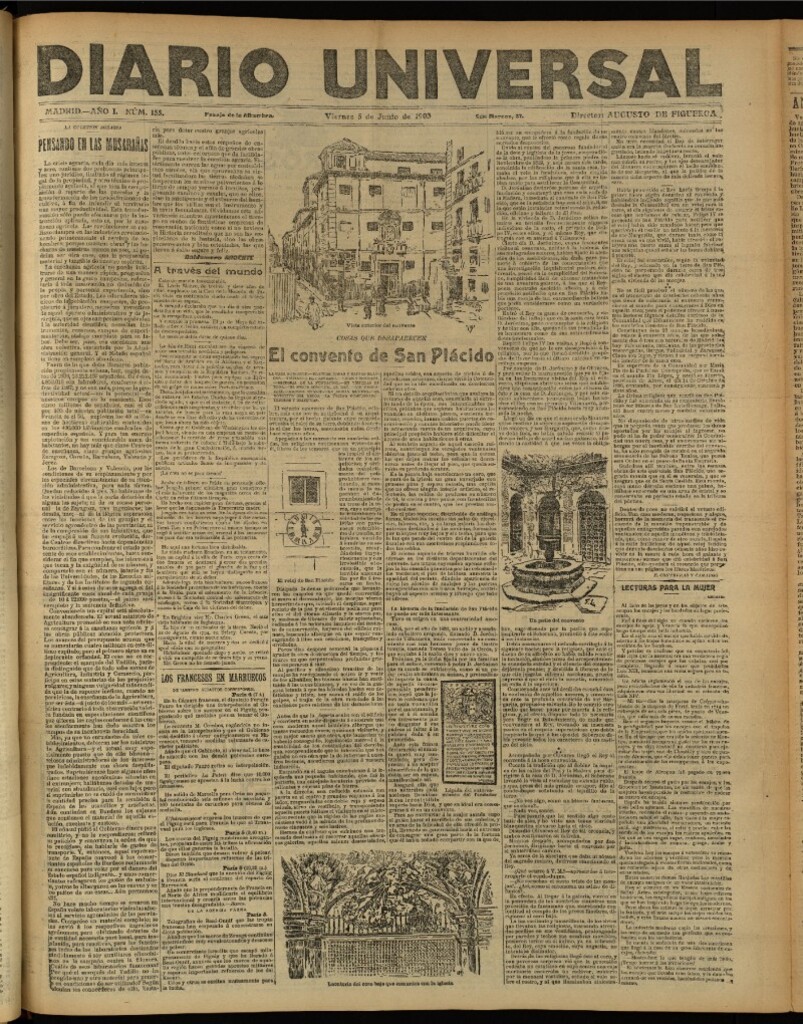 Miniatura de Diario Universal del 5 de junio de 1903, edición de tarde