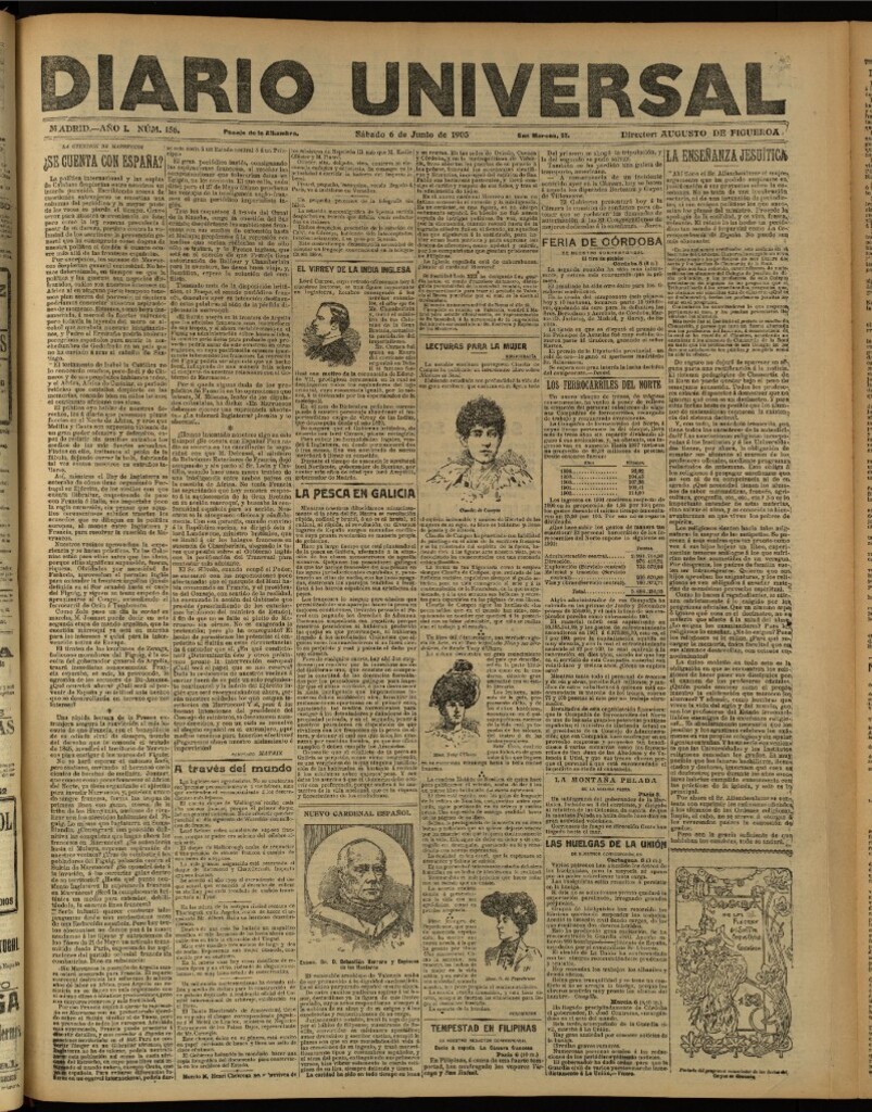 Miniatura de Diario Universal del 6 de junio de 1903, edición de tarde