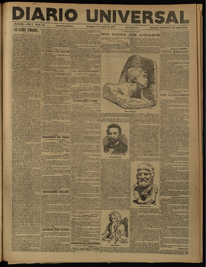 Miniatura de Diario Universal del 7 de junio de 1903, edición de noche