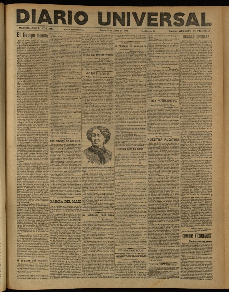 Miniatura de Diario Universal del 8 de junio de 1903, edición de tarde