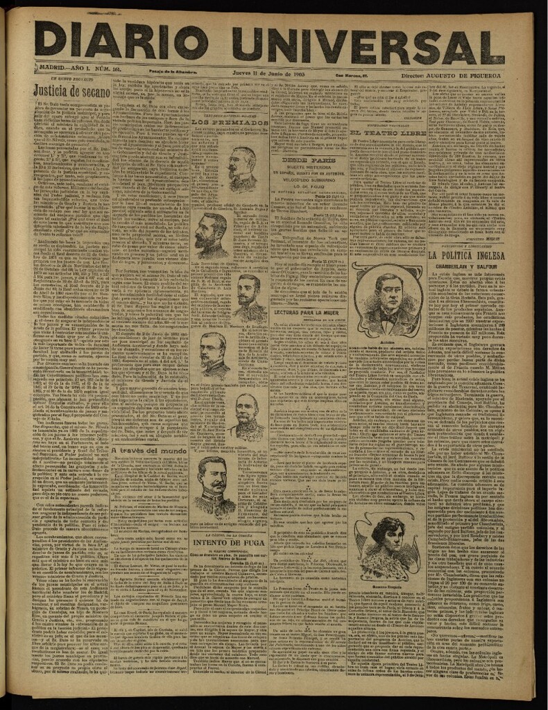 Miniatura de Diario Universal del 11 de junio de 1903, edición de noche
