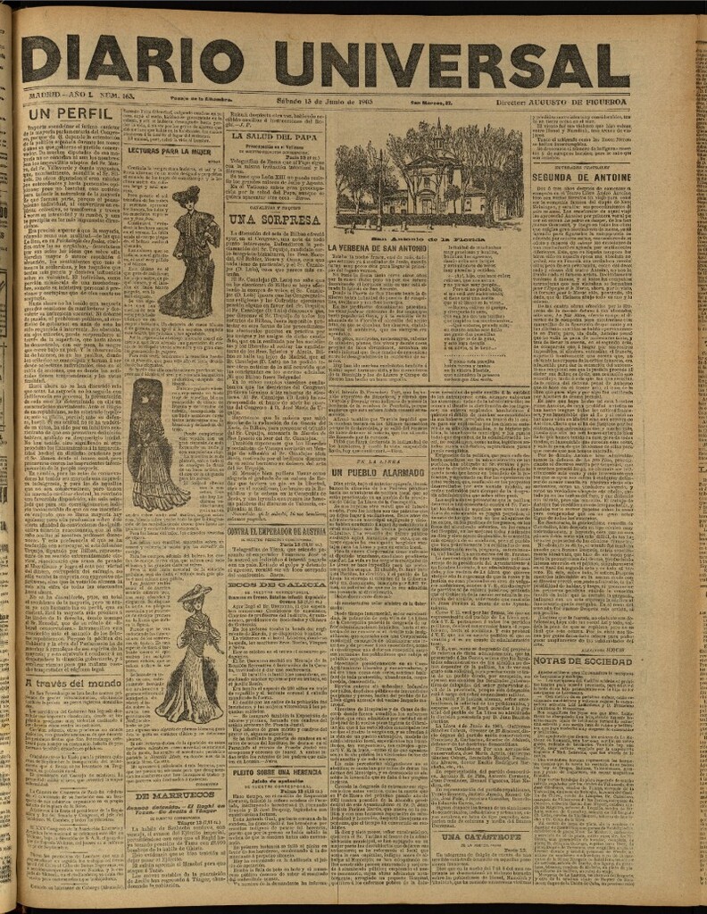Miniatura de Diario Universal del 13 de junio de 1903, edición de tarde
