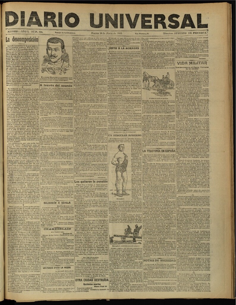 Miniatura de Diario Universal del 16 de junio de 1903, edición de noche