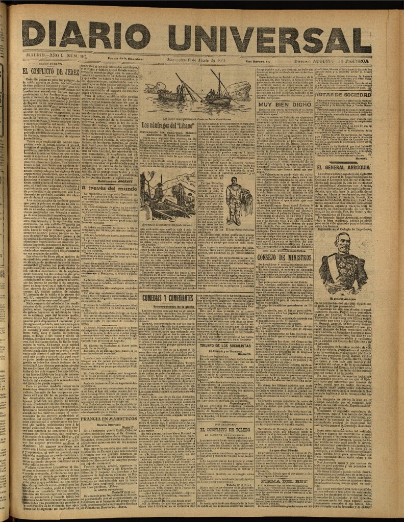 Miniatura de Diario Universal del 17 de junio de 1903, edición de tarde