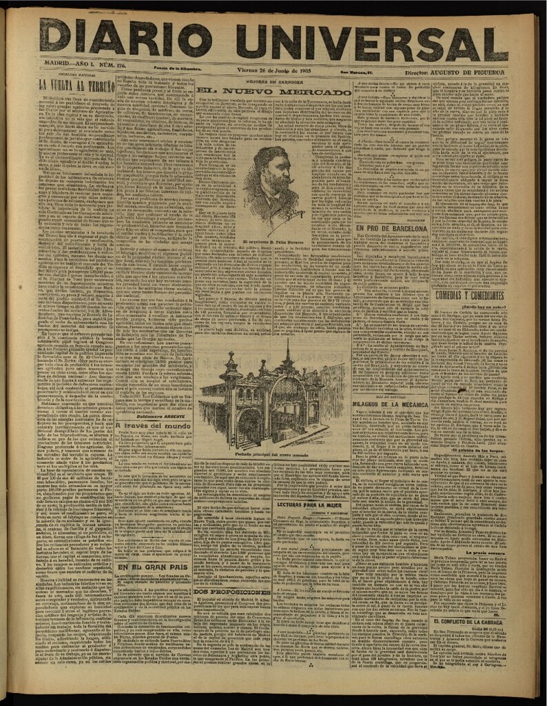 Miniatura de Diario Universal del 26 de junio de 1903, edición de noche