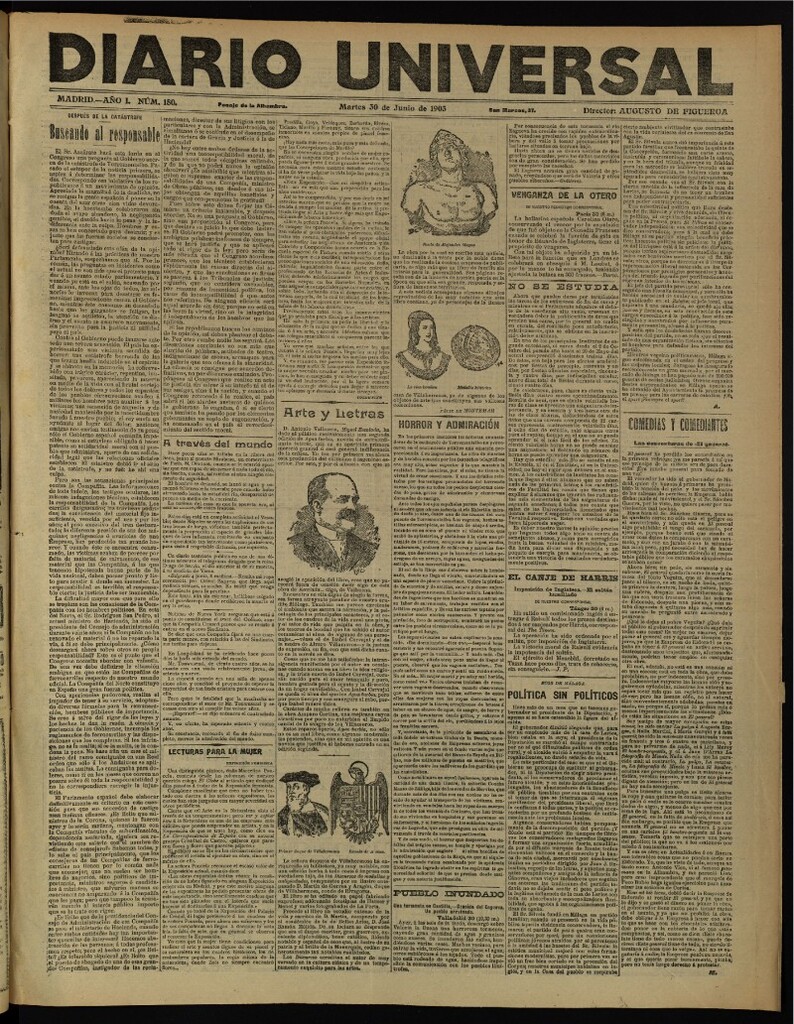 Miniatura de Diario Universal del 30 de junio de 1903, edición de noche