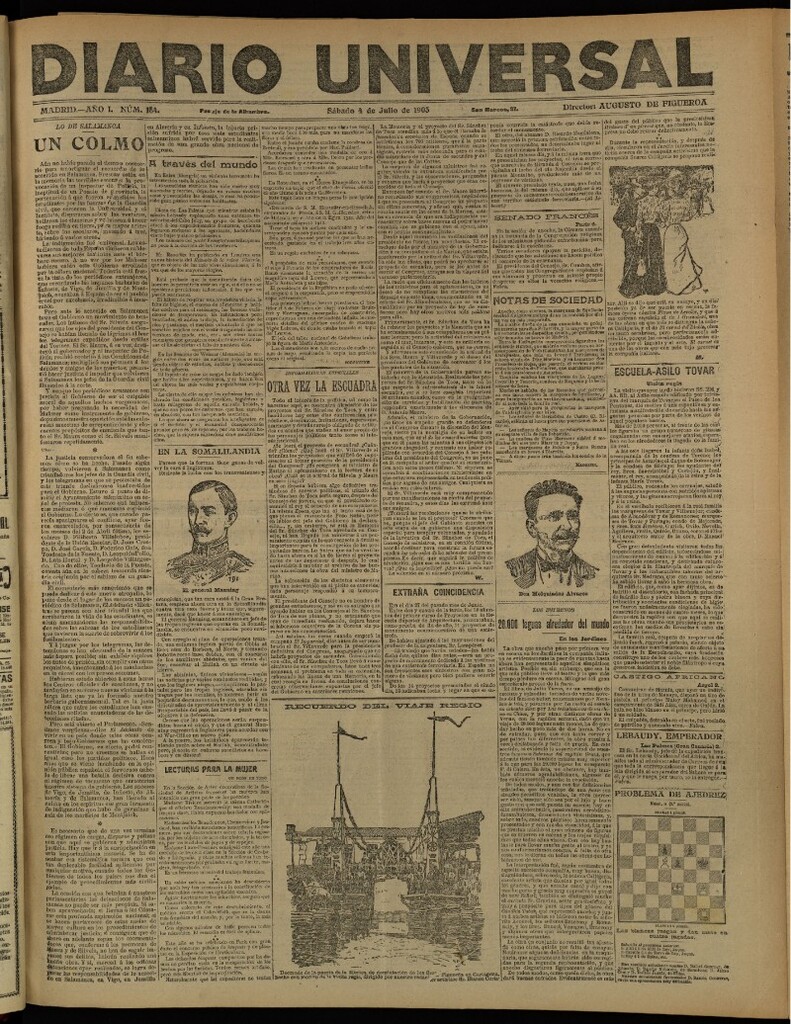 Miniatura de Diario Universal del 4 de julio de 1903, edición de tarde