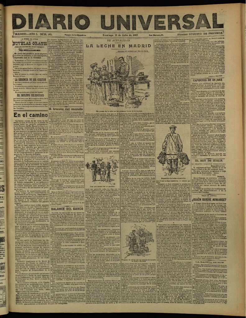 Miniatura de Diario Universal del 12 de julio de 1903, edición de tarde