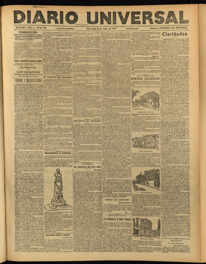 Miniatura de Diario Universal del 15 de julio de 1903, edición de noche