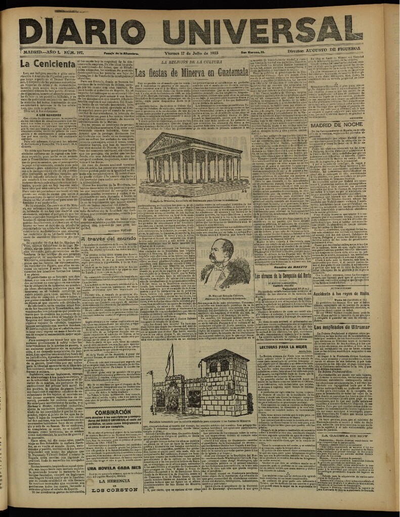 Miniatura de Diario Universal del 17 de julio de 1903, edición de tarde