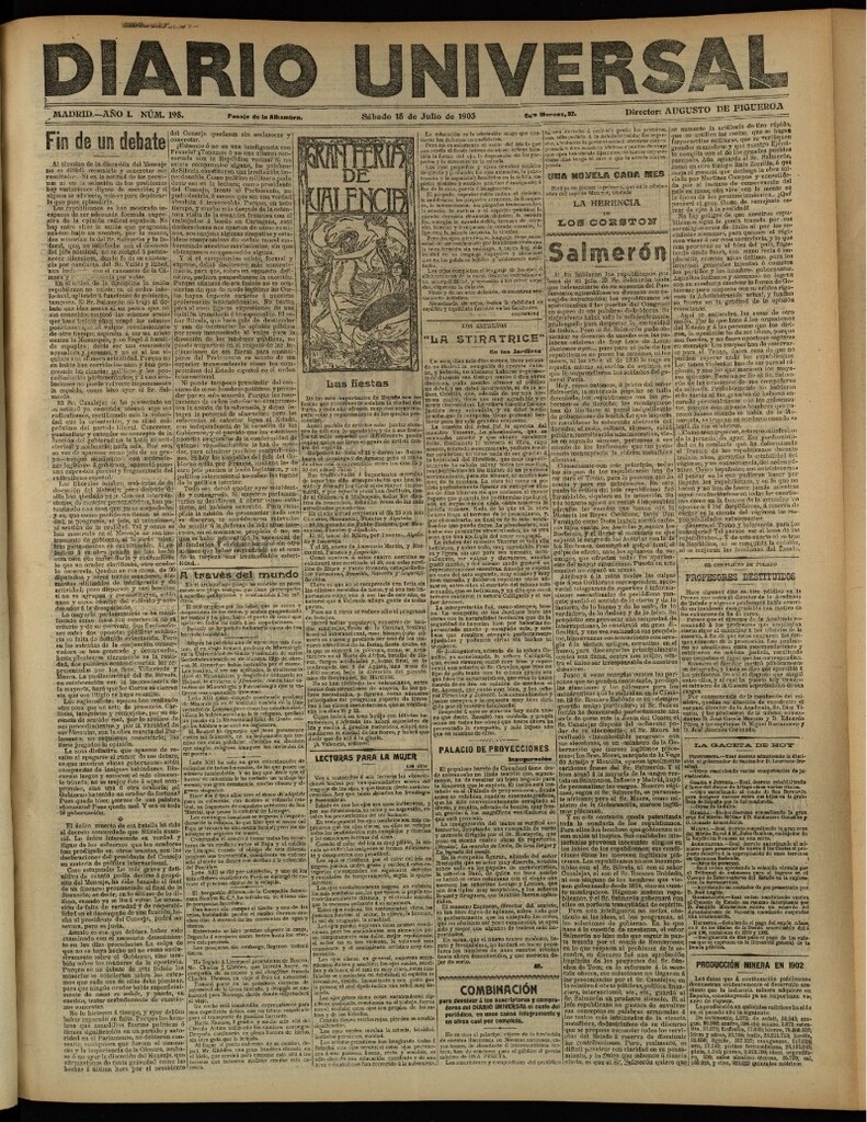 Miniatura de Diario Universal del 18 de julio de 1903, edición de tarde