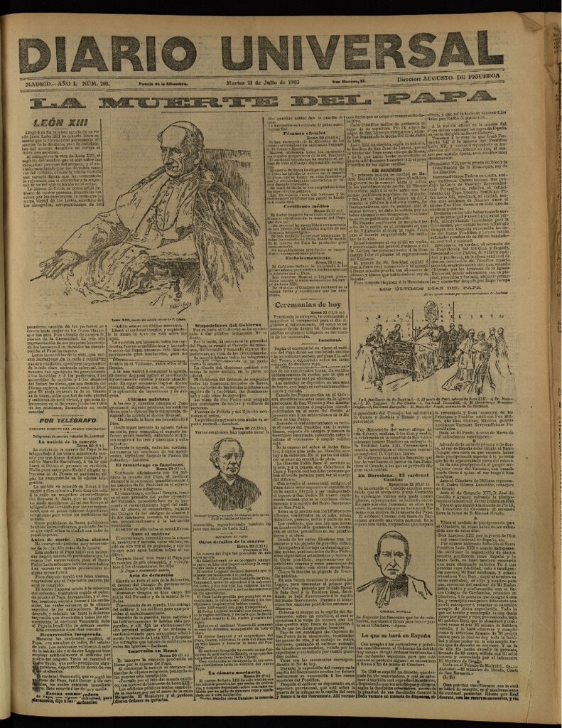 Miniatura de Diario Universal del 21 de julio de 1903, edición de tarde