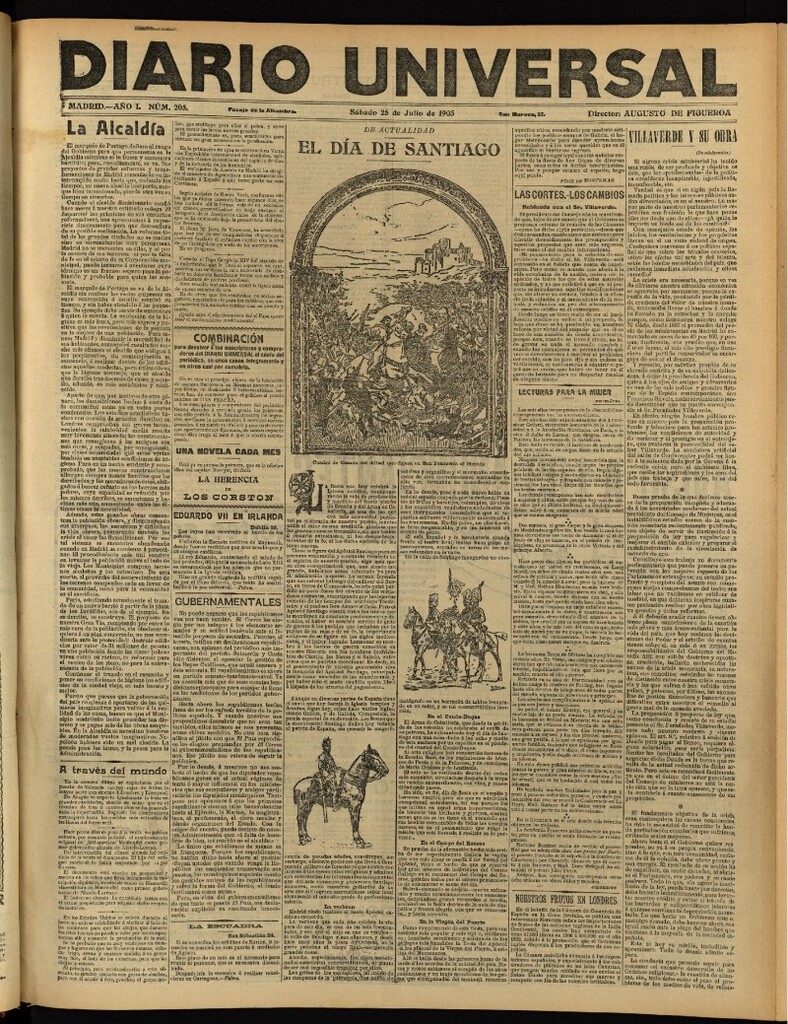 Miniatura de Diario Universal del 25 de julio de 1903, edición de noche