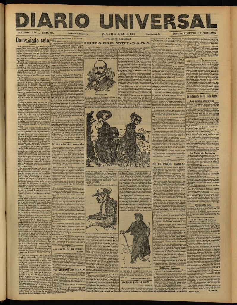 Miniatura de Diario Universal del 11 de agosto de 1903, edición de noche
