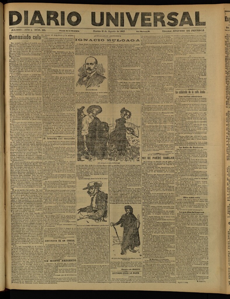 Miniatura de Diario Universal del 11 de agosto de 1903, edición de tarde
