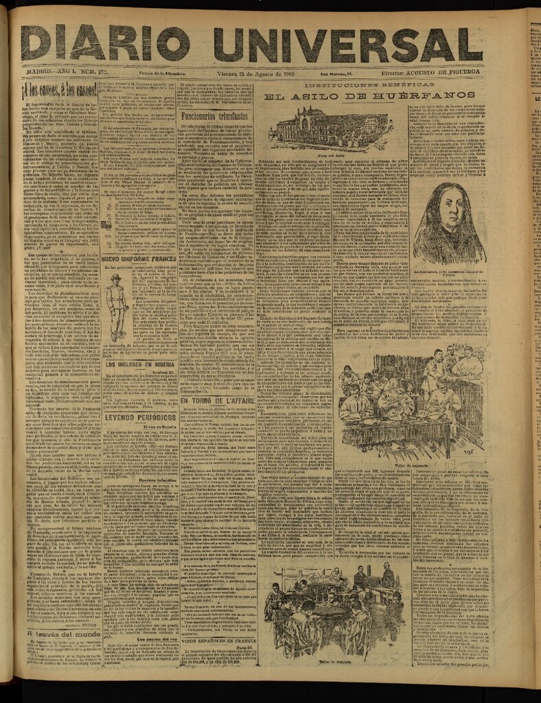 Miniatura de Diario Universal del 21 de agosto de 1903, edición de tarde