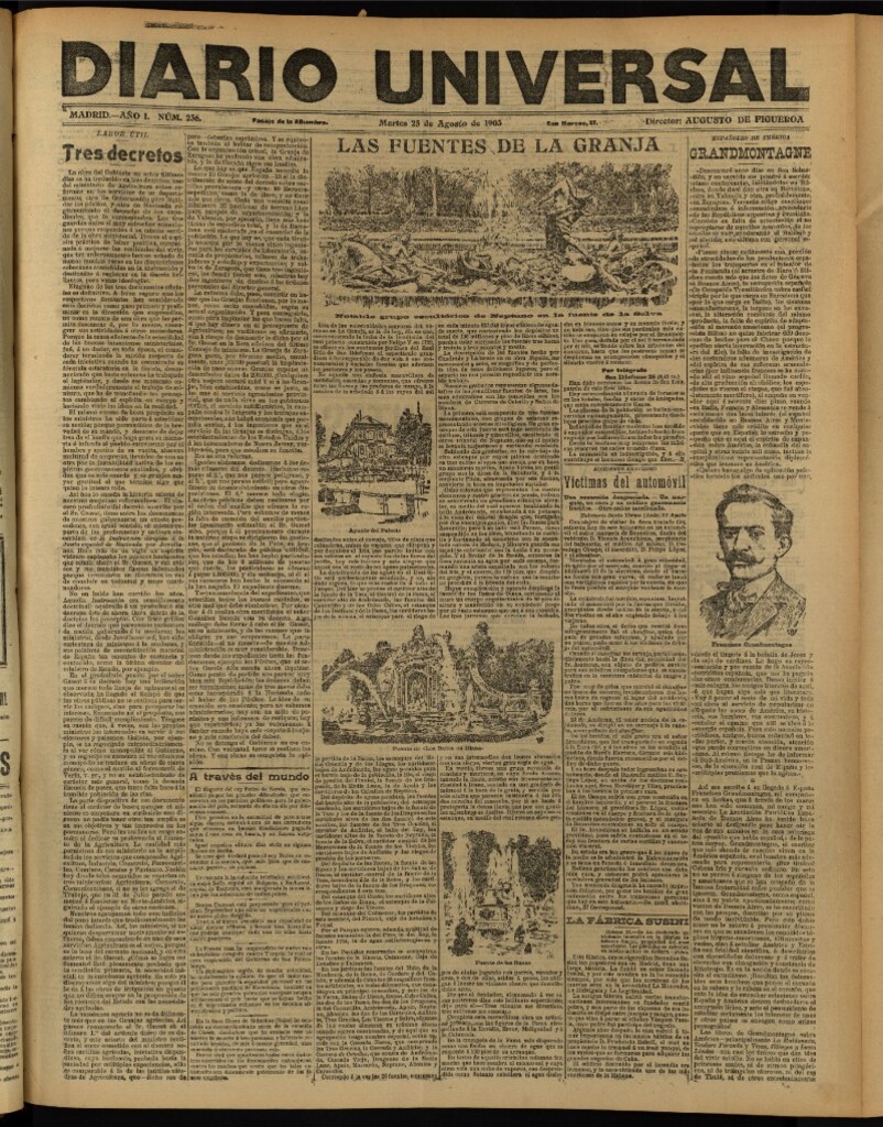Miniatura de Diario Universal del 25 de agosto de 1903, edición de noche