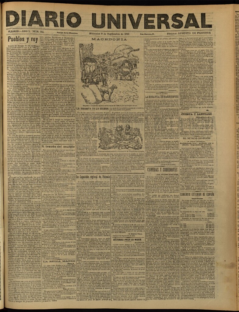 Miniatura de Diario Universal del 9 de septiembre de 1903, edición de noche