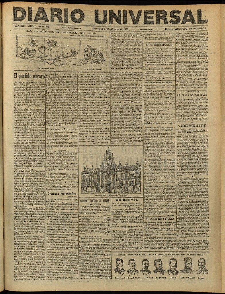 Miniatura de Diario Universal del 10 de septiembre de 1903, edición de noche